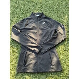 Gymshark Training Zip Up Athletic Jacket‎ Navy Blue Size Small GLTT4648
